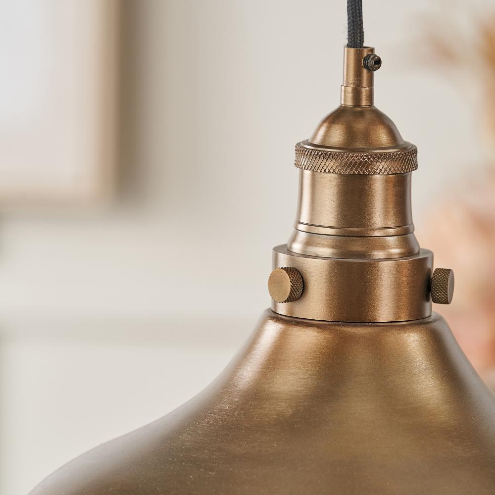 Ellis Antique Brass Ceiling Pendant