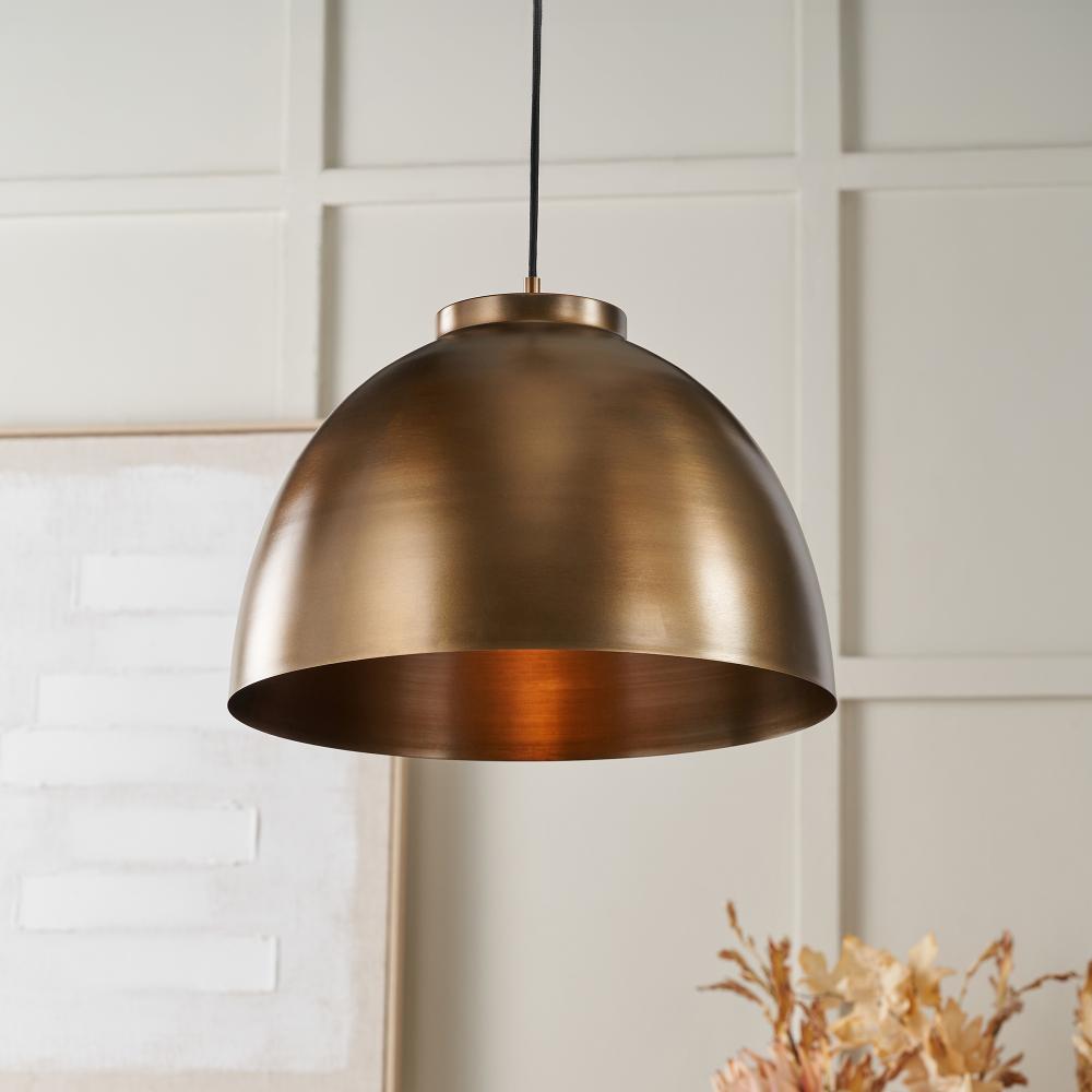 Harlem Antique Brass Ceiling Pendant