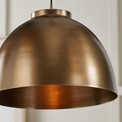 Harlem Antique Brass Ceiling Pendant