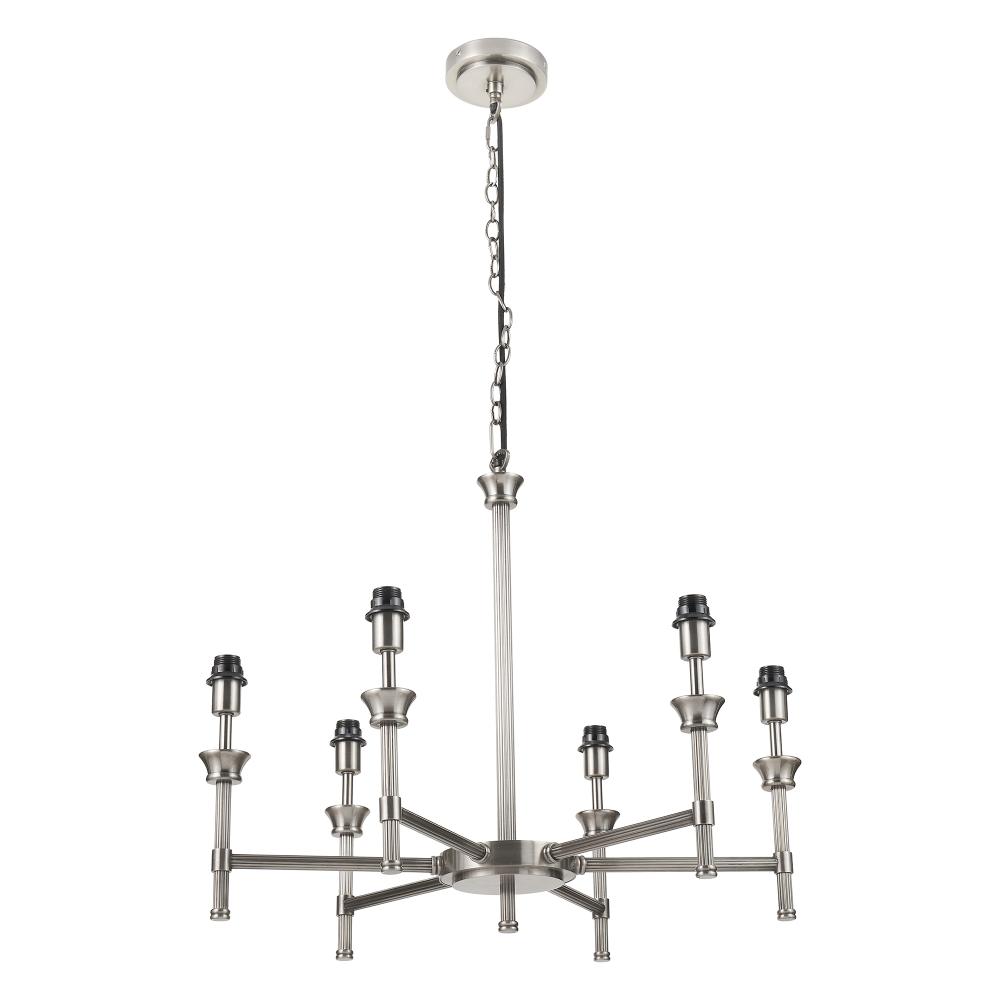 Salvatore 6-Light Antique Silver Chandelier