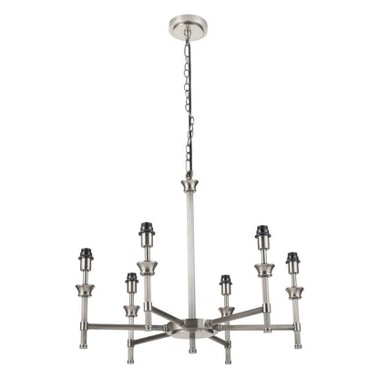 Salvatore 6-Light Antique Silver Chandelier