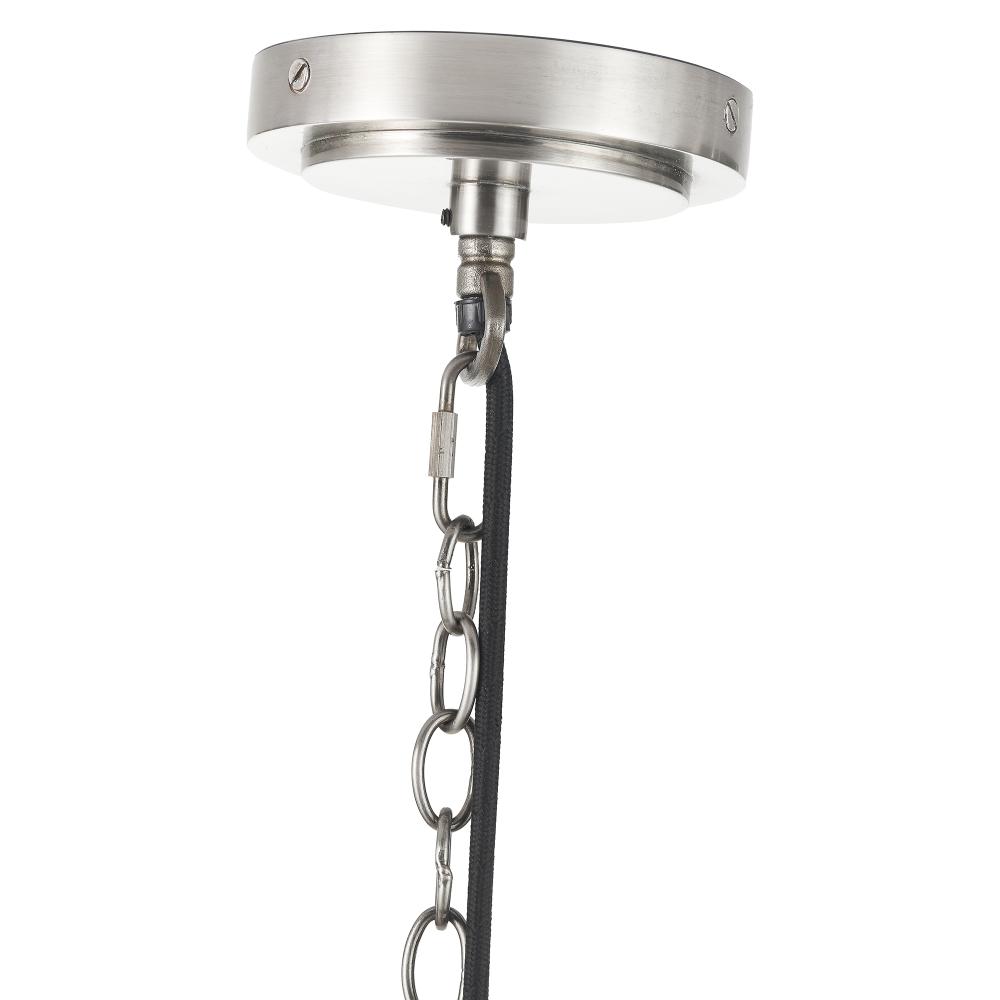 Salvatore 6-Light Antique Silver Chandelier