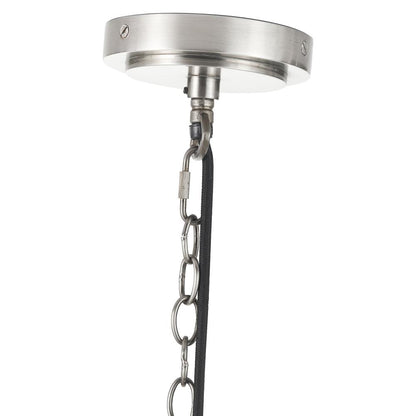 Salvatore 6-Light Antique Silver Chandelier