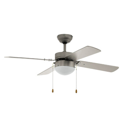 Gelsina Satin Nickel Ceiling Fan Light