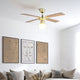 Fortaleza Bronze & Wood Ceiling Fan Light