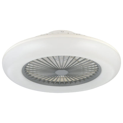 Sayulita White & Grey LED Ceiling Fan Light Large