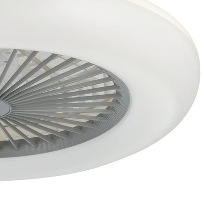 Sayulita White & Grey LED Ceiling Fan Light Large
