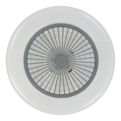Sayulita White & Grey LED Ceiling Fan Light Large