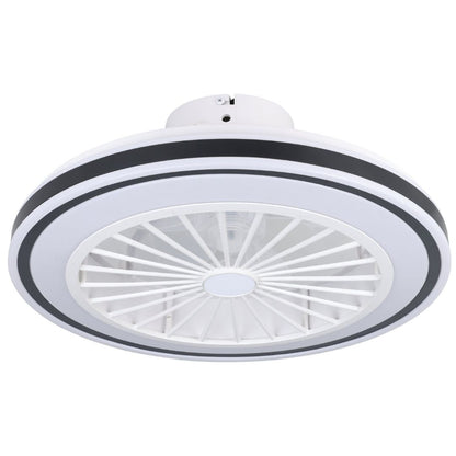 Almeria White & Black LED Ceiling Fan Light