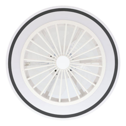 Almeria White & Black LED Ceiling Fan Light