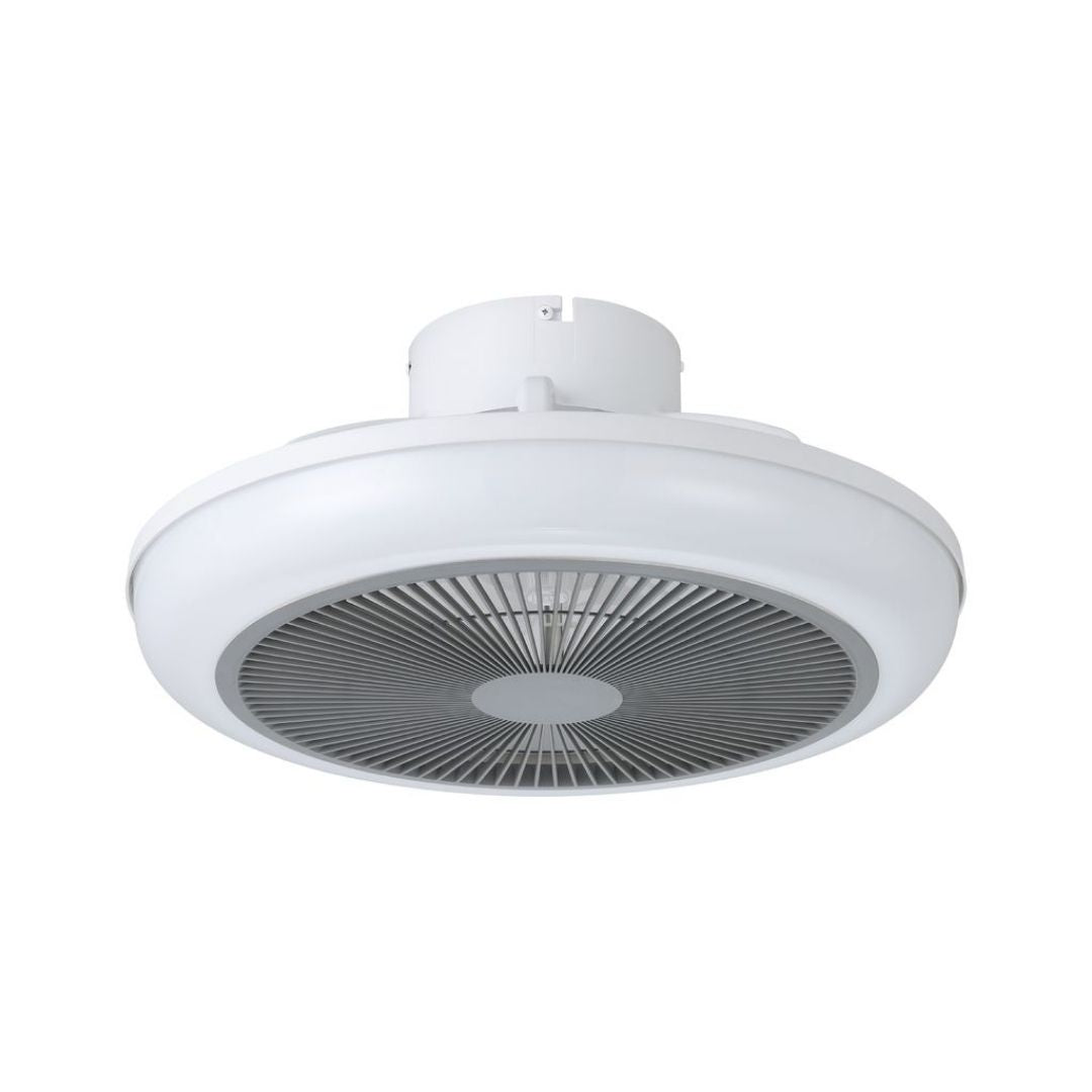 Sayulita White & Grey LED Ceiling Fan Light