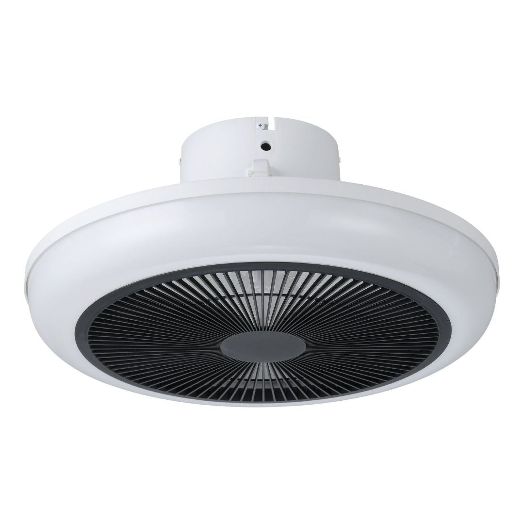Sayulita White & Black LED Ceiling Fan Light