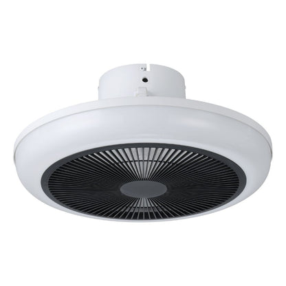 Sayulita White & Black LED Ceiling Fan Light