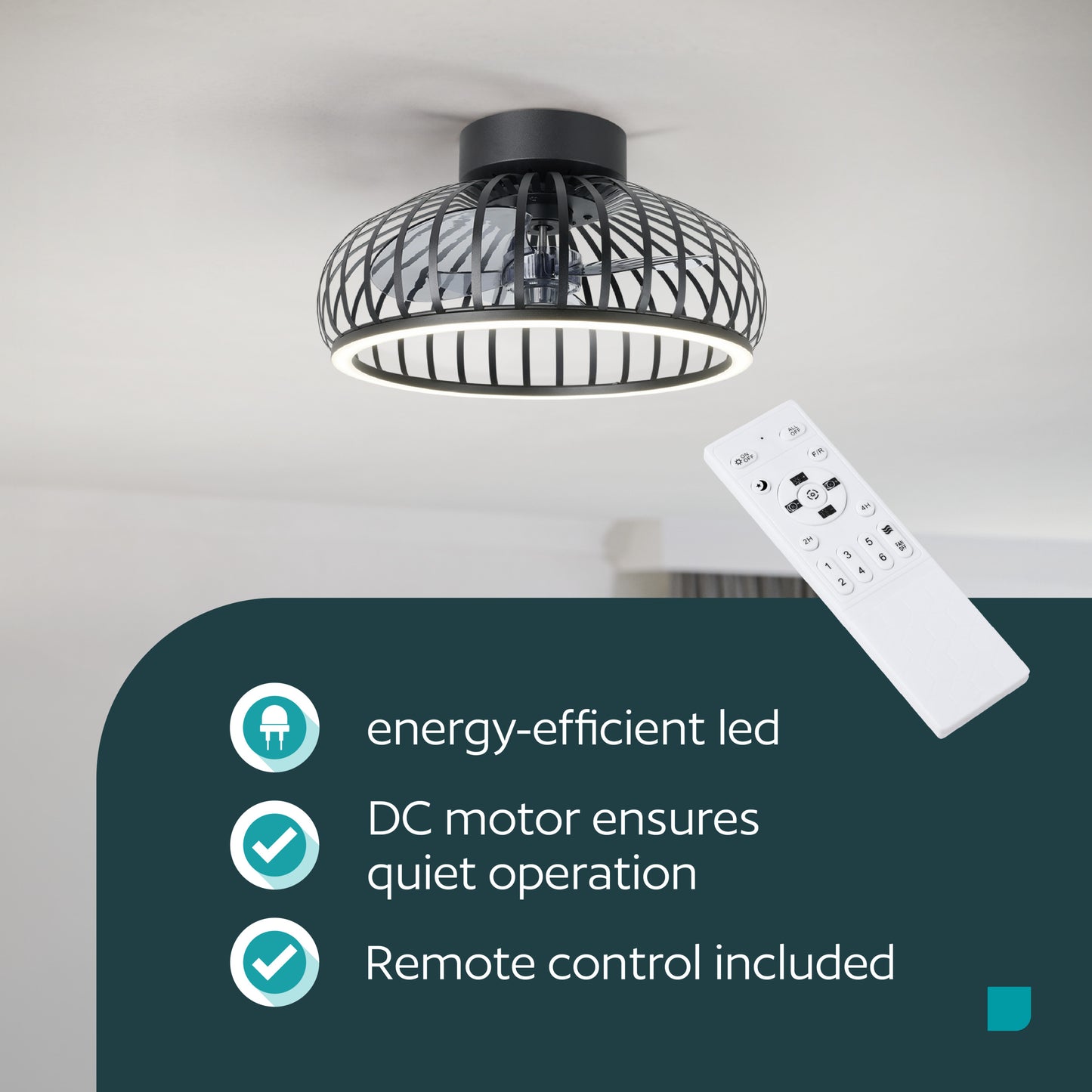 Mogano Black Ceiling Fan