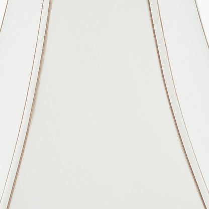 Lyla 40cm Bowed Hexagonal Lamp Shade Cream