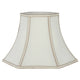 Lyla 45cm Bowed Hexagonal Lamp Shade Cream