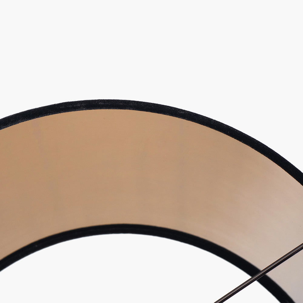 Bow 40cm Black Velvet Cylinder Shade
