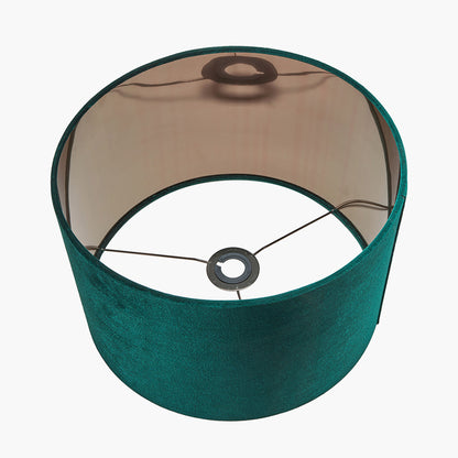 Bow 30cm Forest Green Velvet Cylinder Shade