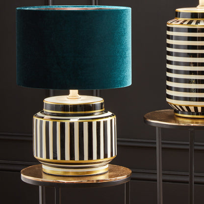 Bow 40cm Forest Green Velvet Cylinder Shade