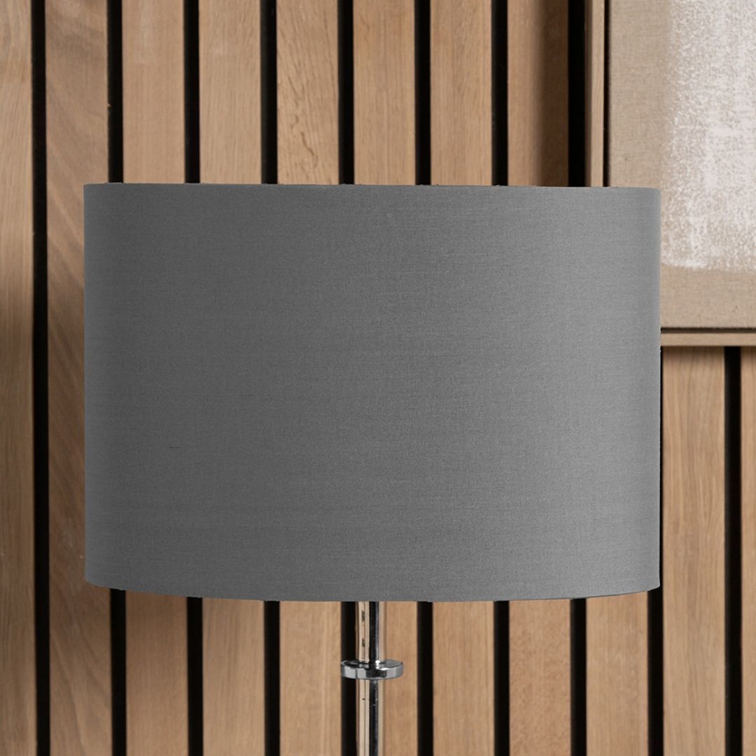 Mia 35cm Grey Oval Shade
