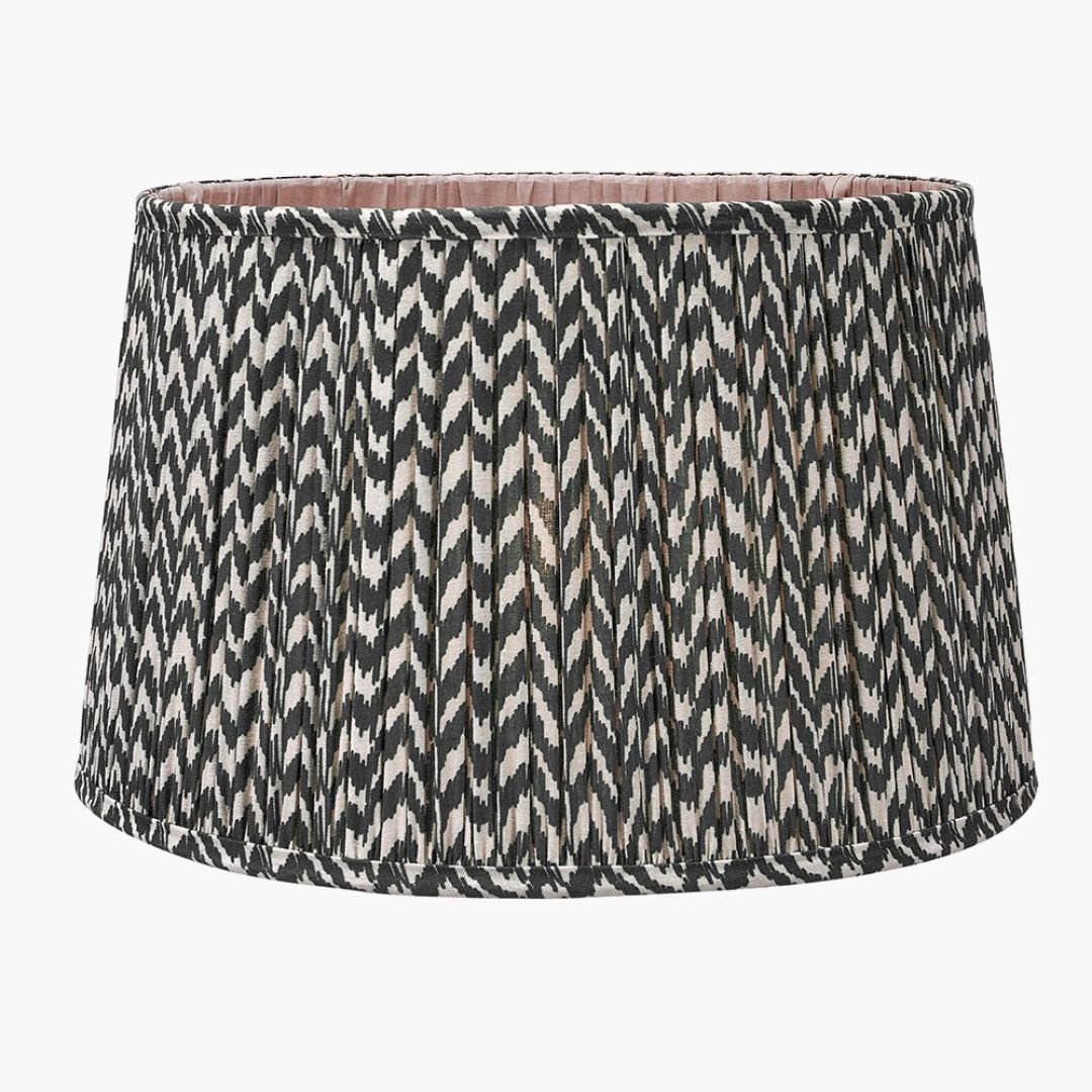 Vienna 40cm Black & White Chevron Shade