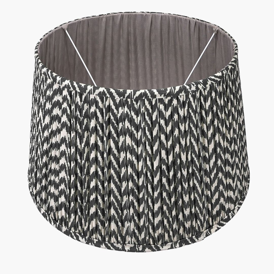Vienna 45cm Black & White Chevron Shade