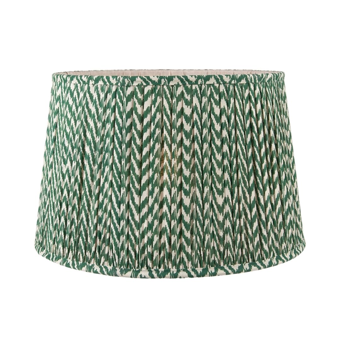 Vienna 40cm Green & White Chevron Shade