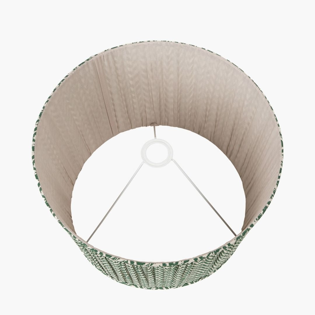 Vienna 40cm Green & White Chevron Shade