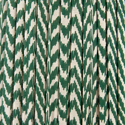 Vienna 40cm Green & White Chevron Shade
