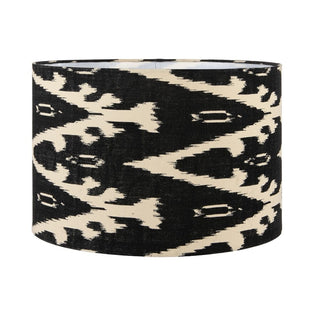 Lars 35cm Black Ikat Drum Shade