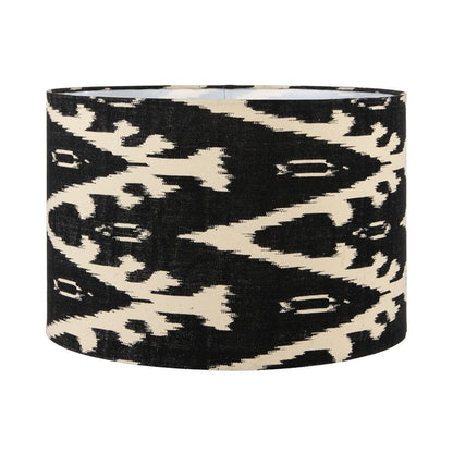 Lars 35cm Black Ikat Drum Shade