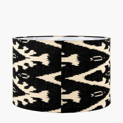 Lars 35cm Black Ikat Drum Shade