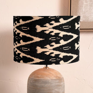 Lars 35cm Black Ikat Drum Shade