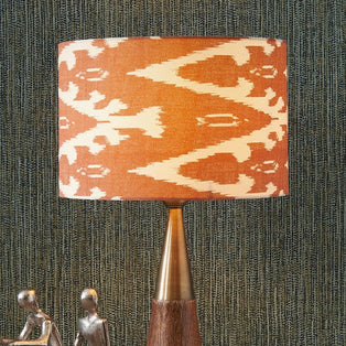 Lars 35cm Cinnamon Ikat Drum Shade