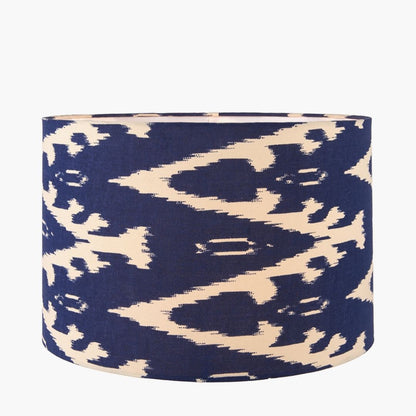 Lars 35cm Blue Ikat Drum Shade