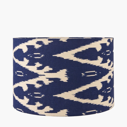 Lars 35cm Blue Ikat Drum Shade