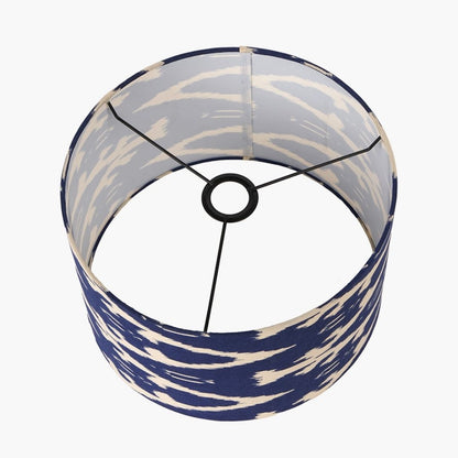 Lars 35cm Blue Ikat Drum Shade