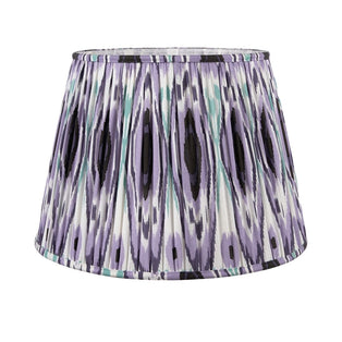 Izara 30cm Lilac Ikat Pleated Tapered Shade