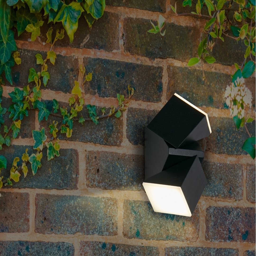 Montana Black LED Outdoor Wall Light