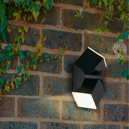 Montana Black LED Outdoor Wall Light