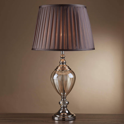 Greyson 68cm Amber Glass Table Lamp