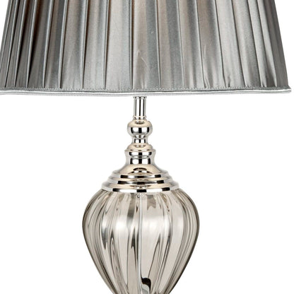 Greyson Silver Glass Table Lamp