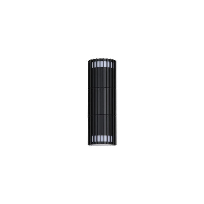 Detroit 2-Light Black Outdoor Wall Light