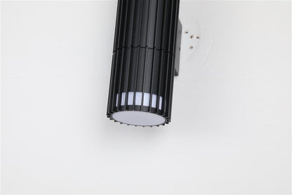Detroit 2-Light Black Outdoor Wall Light