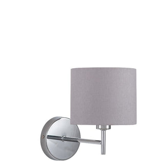 Plaza 1 Light Silver Wall Light