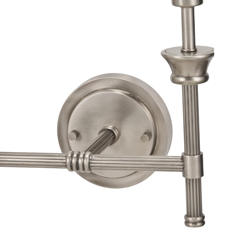 Salvatore 2-Light Antique Silver Wall Light