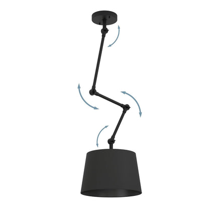 Pistunio Adjustable Black Pendant
