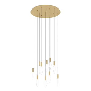 Mirador 10 Light Gold LED Pendant Ceiling Light