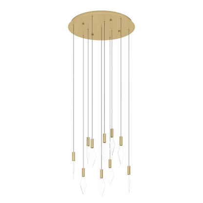 Mirador 10 Light Gold LED Pendant Ceiling Light