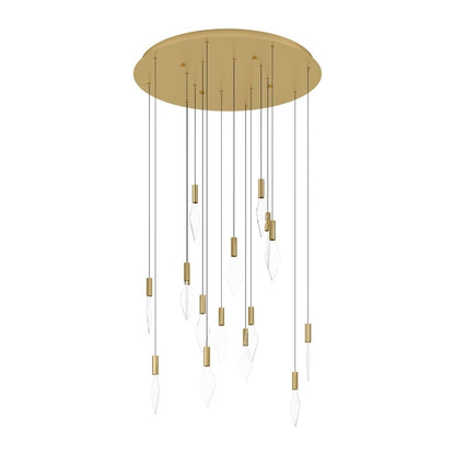 Mirador 16 Light Gold LED Pendant Ceiling Light